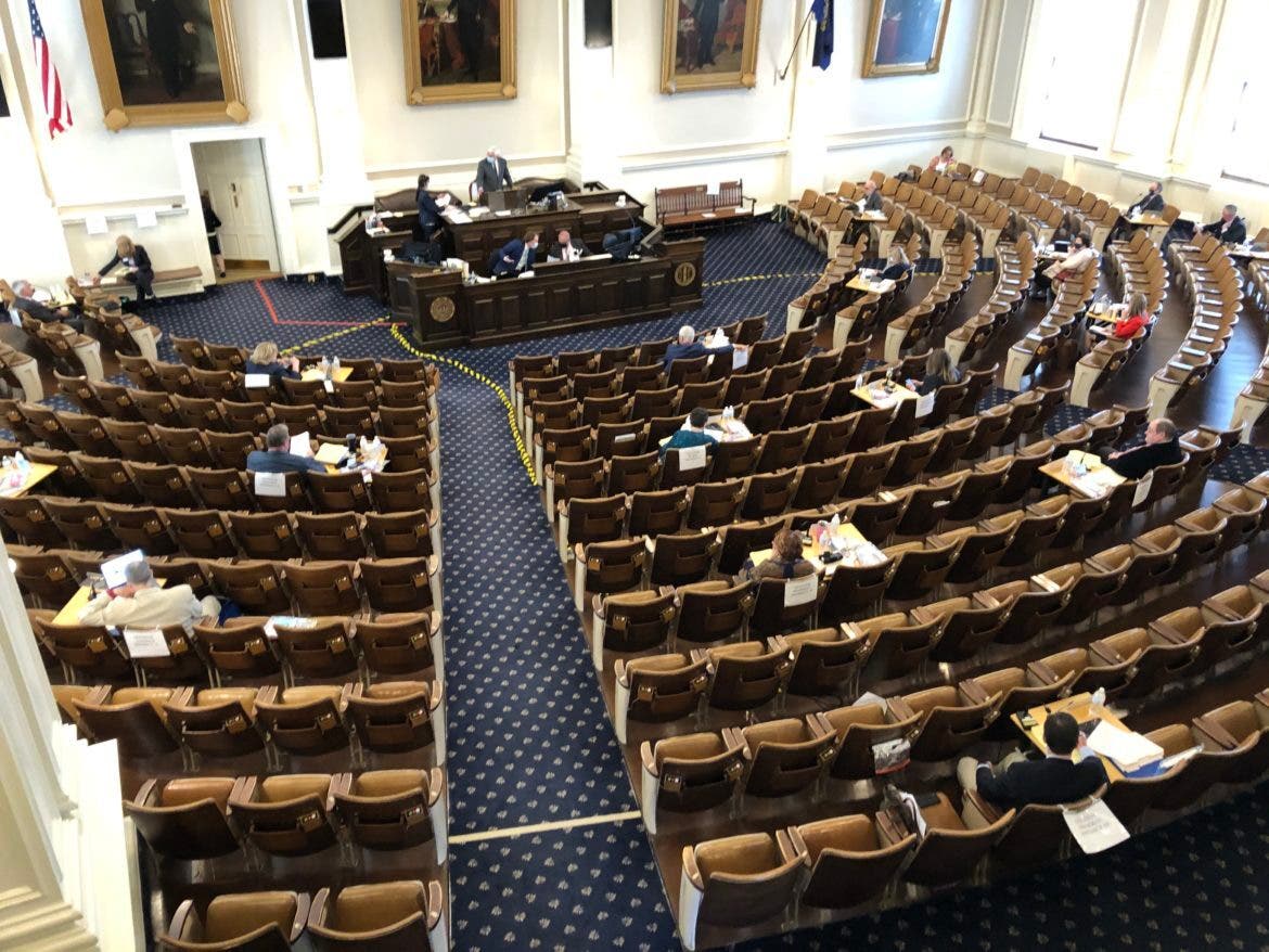 On Thursday, May 13, the New Hampshire Senate returned to Representatives Hall for an in-person session after conducting previous session days remotely.