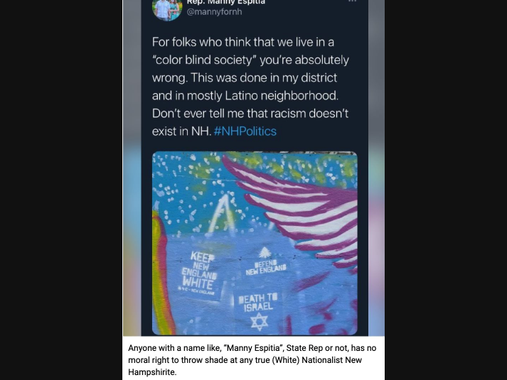 State Rep. Manny Espitia was targeted by white supremacist group on social media.