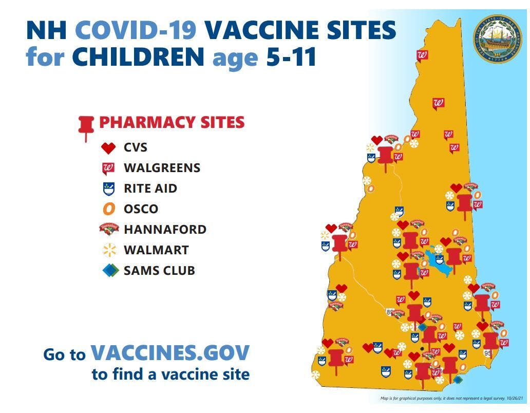 COVID-19 vaccine map for children. 