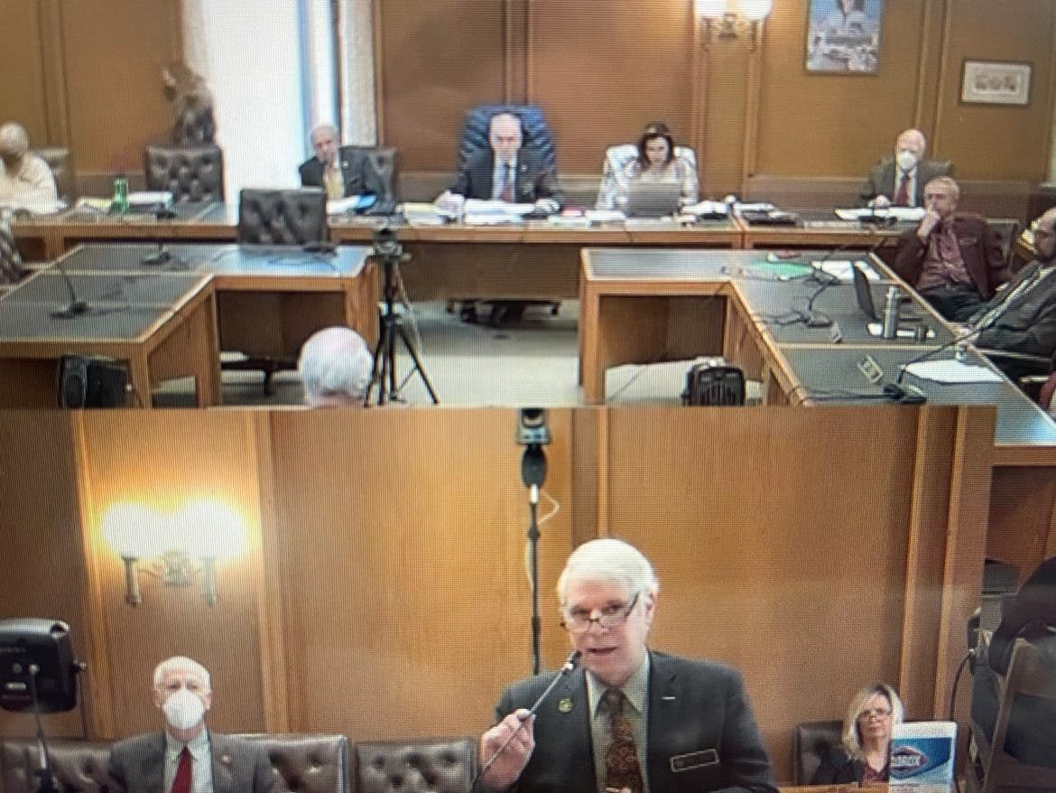 Rep. Peter Torosian, R-Atkinson, testified Wednesday.