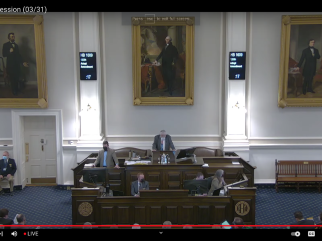 The House considered bills regarding retiree benefits and property taxes during their Crossover Day session on March 31, 2022.