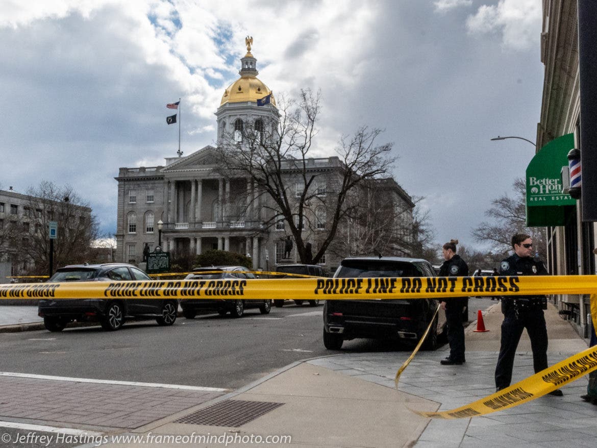 JEFFREY HASTINGS photo
 
Police investigating biker brawl near the State House in Concord on Sunday.