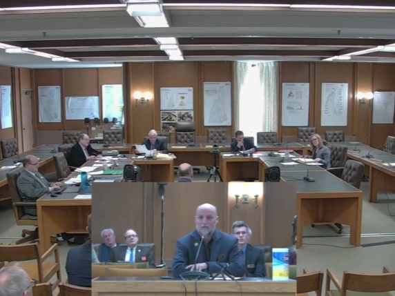 State Rep. Tim Lang, R-Sanbornton, testified in favor of House Bill 1210 before the Senate Health and Human Services Committee Wednesday.