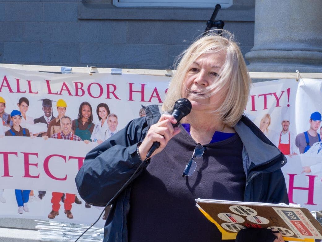 Eva Castillo is pictured at last year's rally