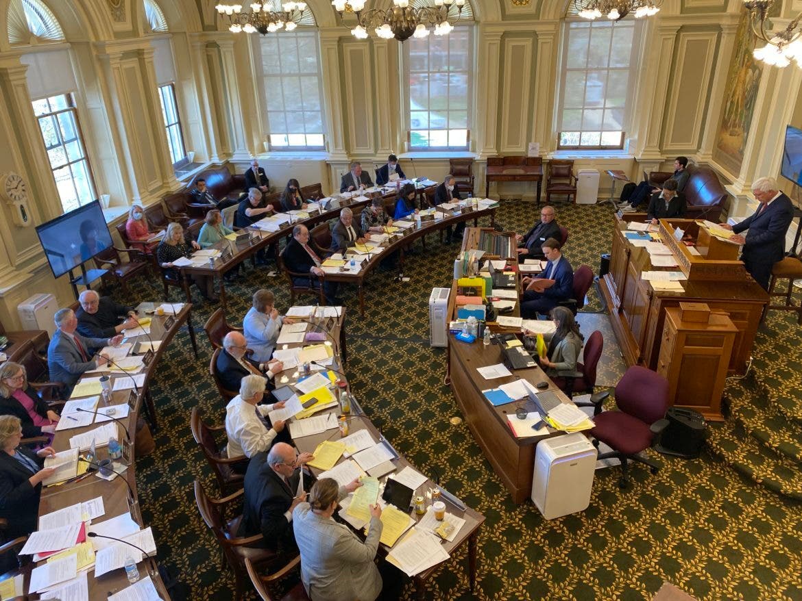 State Senate session went into the evening hours Thursday.
