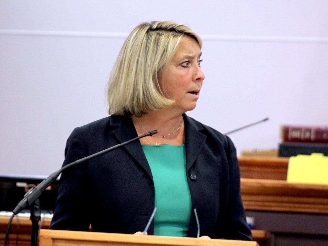 Superior Court Judge Jacalyn Colburn is pictured on the bench in this file photo.