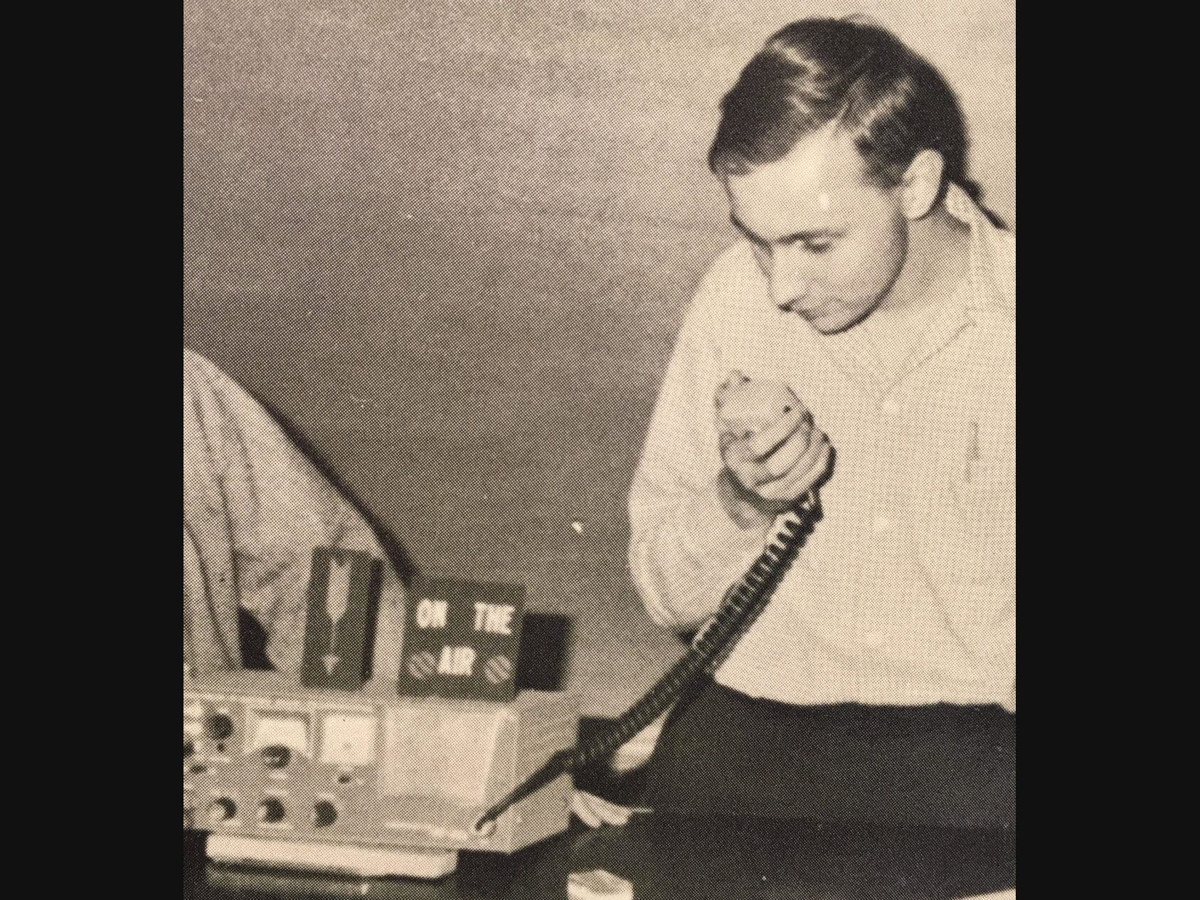 Roger Wood in his early days of Ham radio.