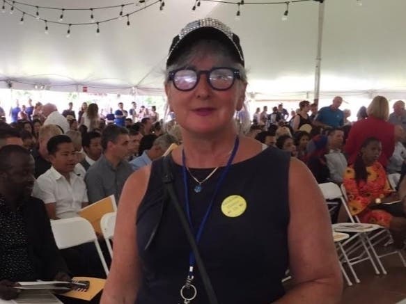 Susan Dromey Heeter is pictured July 4, 2019 at Strawbery Banke.