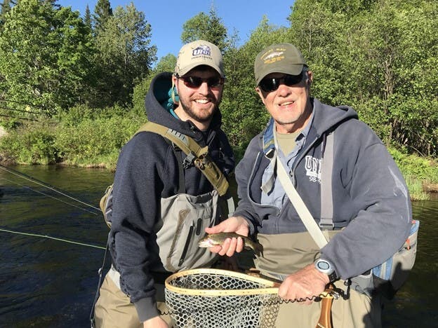Reed Liset and his father George Liset love fishing together.
