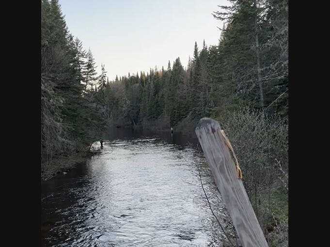 View from along the Magalloway Road within the Connecticut Lakes Headwaters tract in Pittsburg last Friday night. The land is now part of a pending sale for which the state has a right of first refusal.