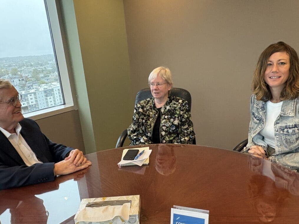 Pivot Point Mediation team from left: John Broderick, Jennifer Adams, and Peggy Haskett.