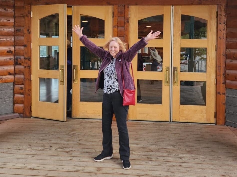 Valerie Hershfield is pictured at the Grande Denali at Alaska's Denali National Park