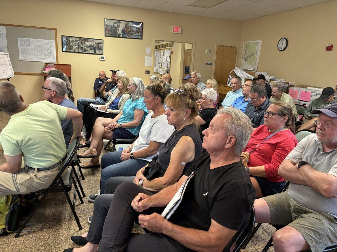 The Planning Board meeting in Lincoln drew a big crowd Wednesday night.