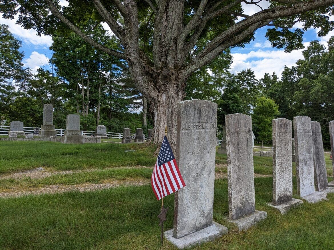 The Auburn Village Cemetery is located near the Auburn Village School on Eaton Hill Road and contains more than 1,000 gravesites dating back to the 1800s.