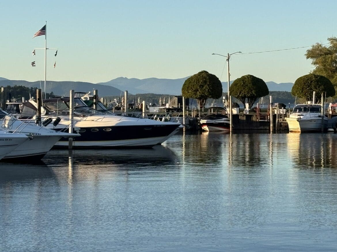 Lake Winnipesaukee is pictured from the shore in Gilford.