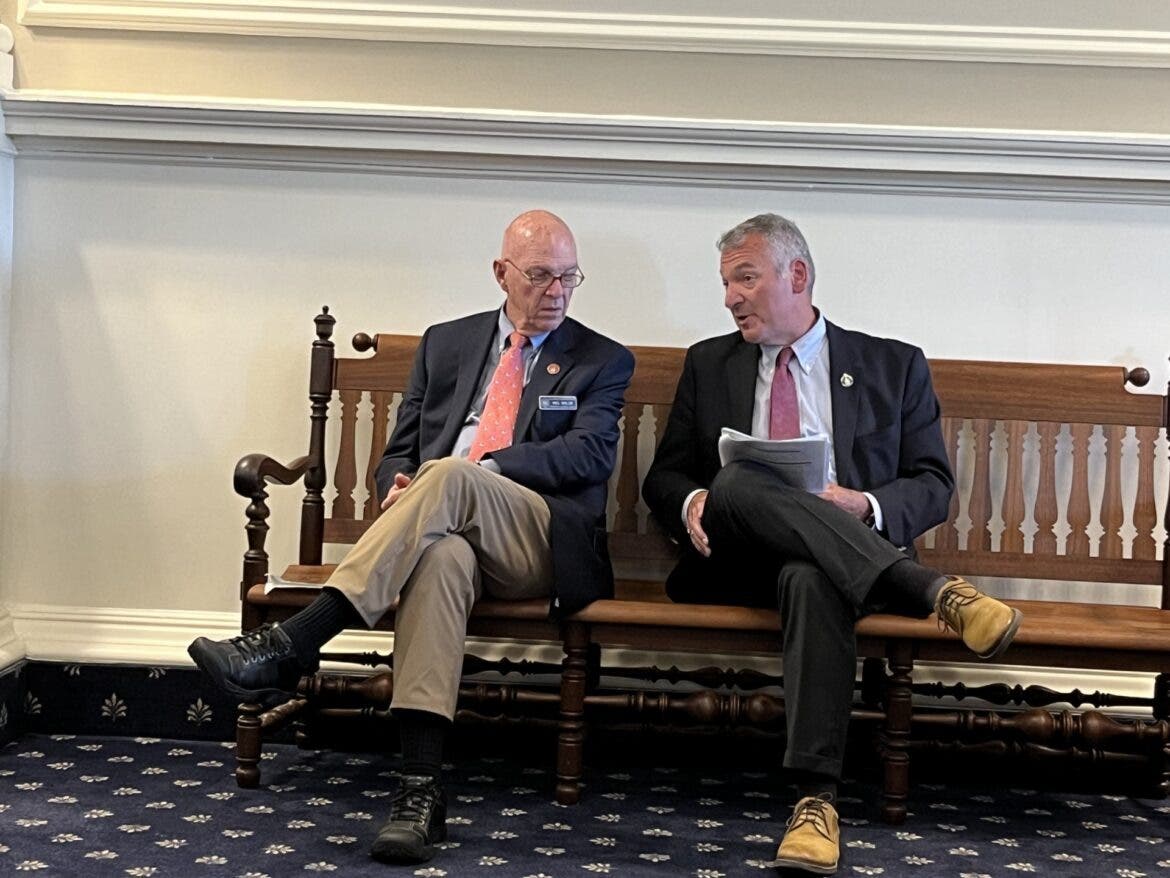 Reps Mel Myler and David Luneau, both Democrats from Hopkinton