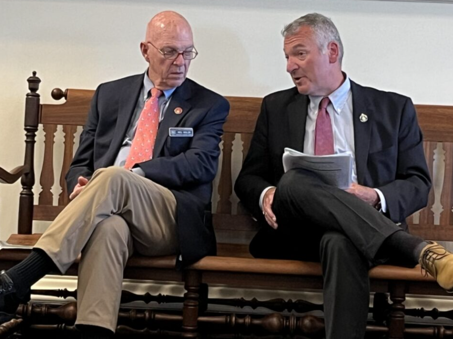 Mel Myler and Rep. David Luneau, both from Hopkinton