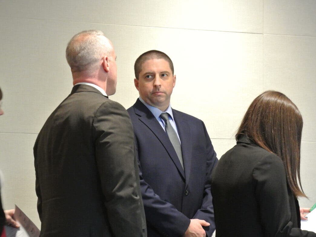 Matthew Millar is pictured in court last year with his attorneys.
