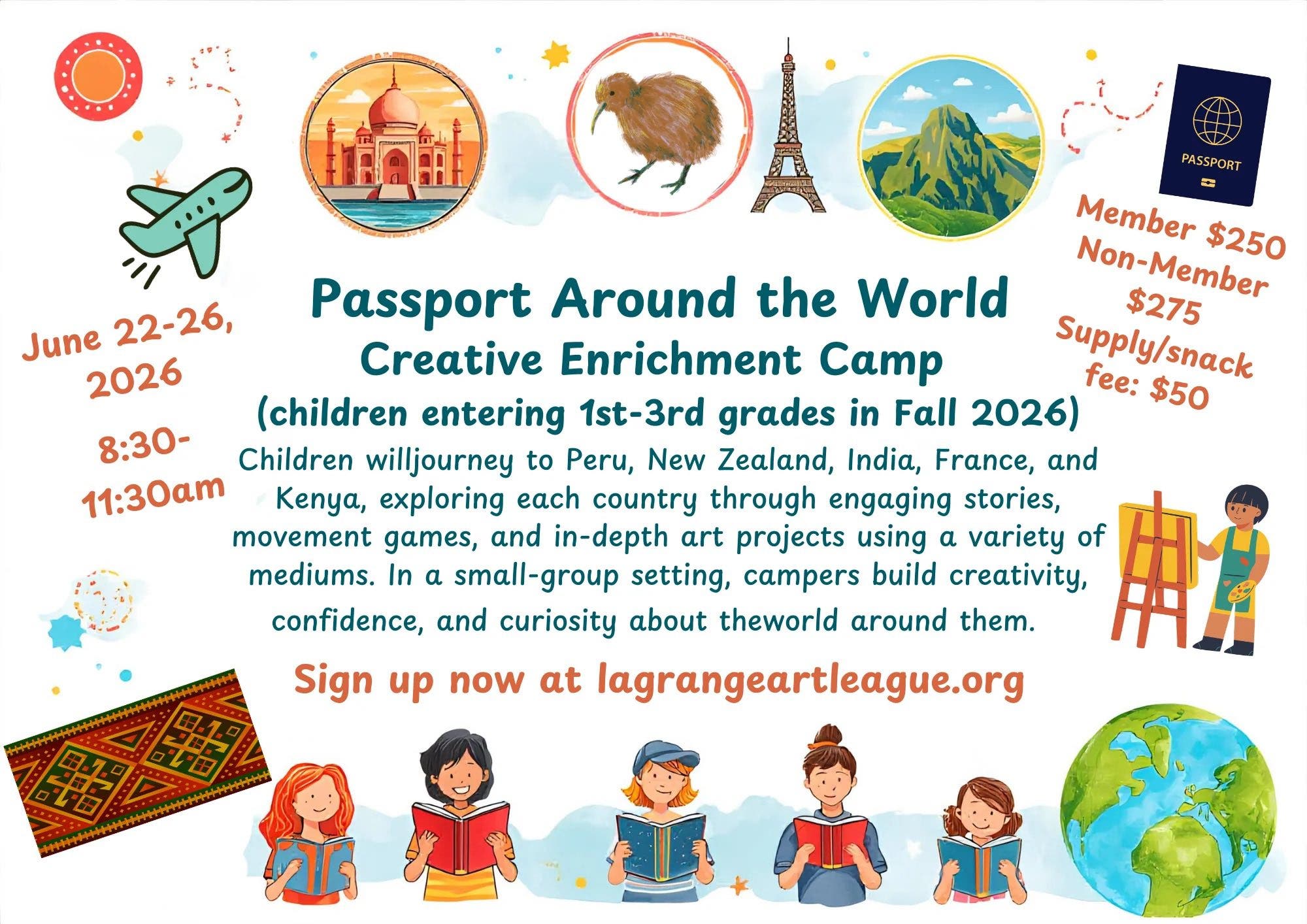 Passport Around The World Creative Enrichment Camp