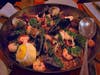Seafood paella for two