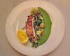 Halibut with parsnip puree