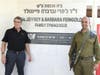 U.S. Secretary of Energy Rick Perry (l) with IDF Amirim Battalion Commander Lt. Col. David Elimelech (r) at the Feingold Family Synagogue donated to the IDF Amirim Battalion soldiers by philanthropists Dr. Jeffrey and Barbara Feingold of Delray Beach, Fl 