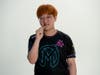 Florida Mayhem gaming team star Byrem swabs his cheek as part of the first-ever nonprofit partnership of the Mayhem, the Misfits esports league, and Gift of Life Marrow Registry.
