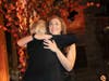Alison Roberts, (L), of San Rafael, Ca., who battled adult acute myeloid leukemia, embraces her life-saving stem cell donor, Lauren Gaines, 28, NY, after they met for the very first time at Gift of Life Marrow Registry’s “One Huge Night" gala in NY