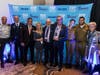 Lt. Col. Sharon; Brig. Gen. Amir Keren; FIDF National Director and CEO Maj. Gen. (Res.) Meir Klifi-Amir; Gala chairs Ilana and Nathan Benson; Gala honoree Avraham Ashkenazi; Sgt. Omer; Staff Sgt. Stav; Inge Horowitz.