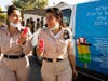 IDF soldiers enjoying ice cream donated by the FIDF Ohio Chapter