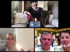 Lighting memorial candles at the FIDF International Holocaust Remembrance Day event. 
