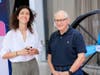 L-R: Emma Barrebi, ISTS; Mark Levenfus Chairman of Friends of Israel Sci-Tech Schools