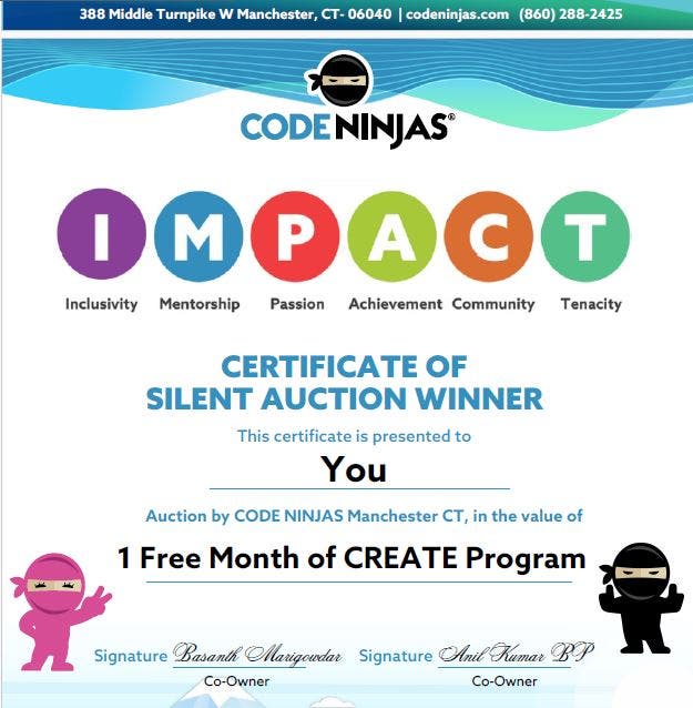 Code Ninjas, Manchester CT - Special Promotion