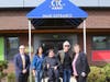 Jon Bon Jovi Visits CTC Academy in Oakland, NJ. Left to right - Principal William Presutti, CTC Board Member Tania Gold, CTC Graduate Jonah Gold, Jon Bon Jovi, Executive Director Anne Ogden