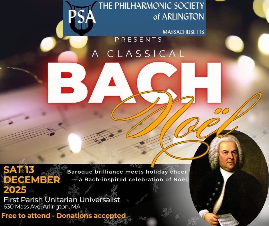 Arlington-Belmont Chamber Chorus: A Classical Bach Noël