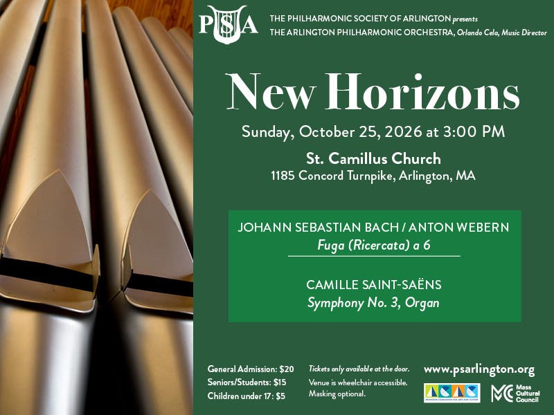 Arlington Philharmonic Concert: "New Horizons"