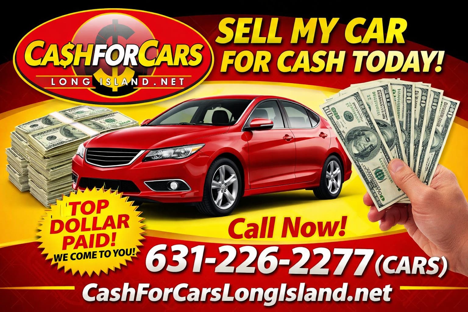 Sell My Car For Cash Today in Long Island | 631-226-2277