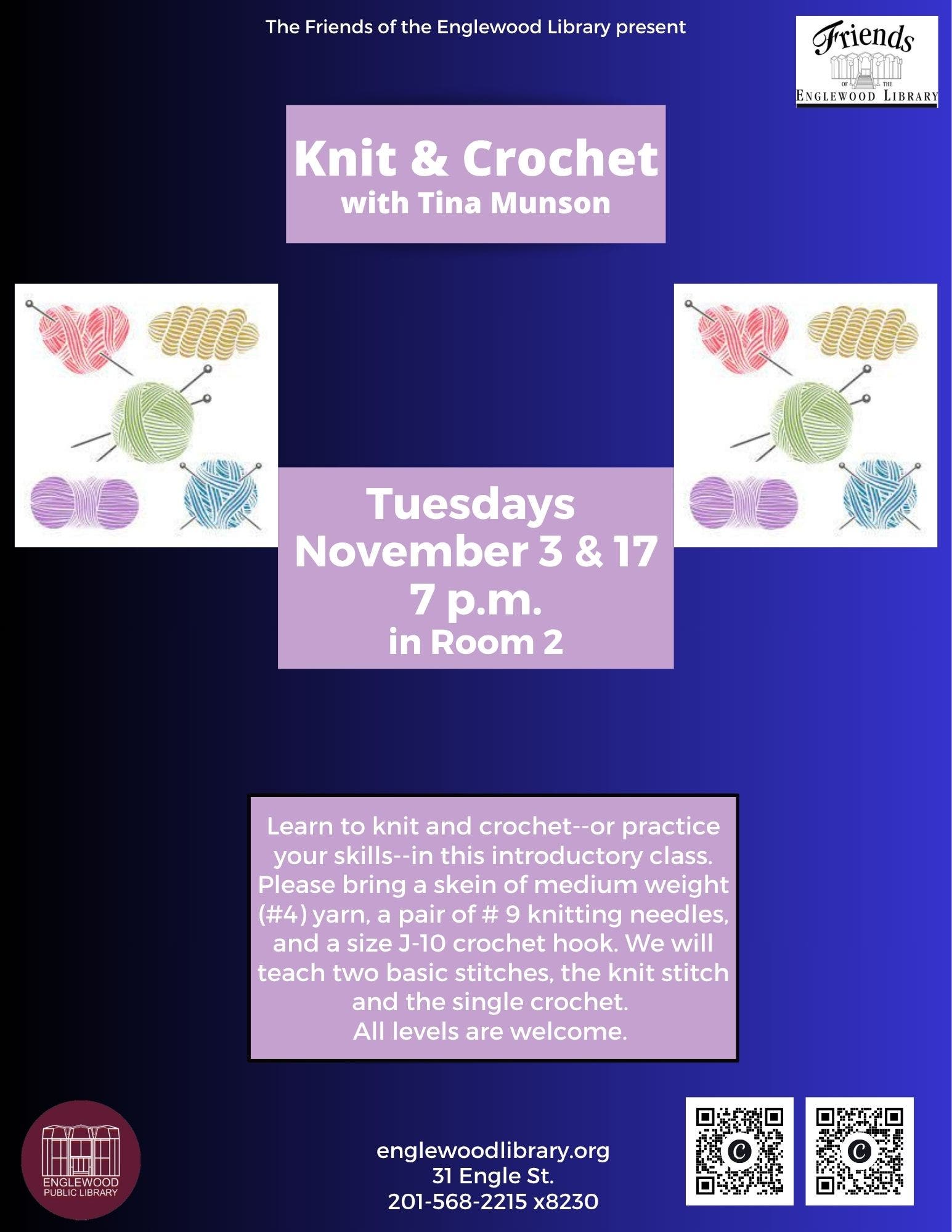 Knit & Crochet With Tina Munson