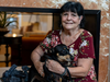 The Glades at ChampionsGate resident and her dog on All American Pet Photo Day.