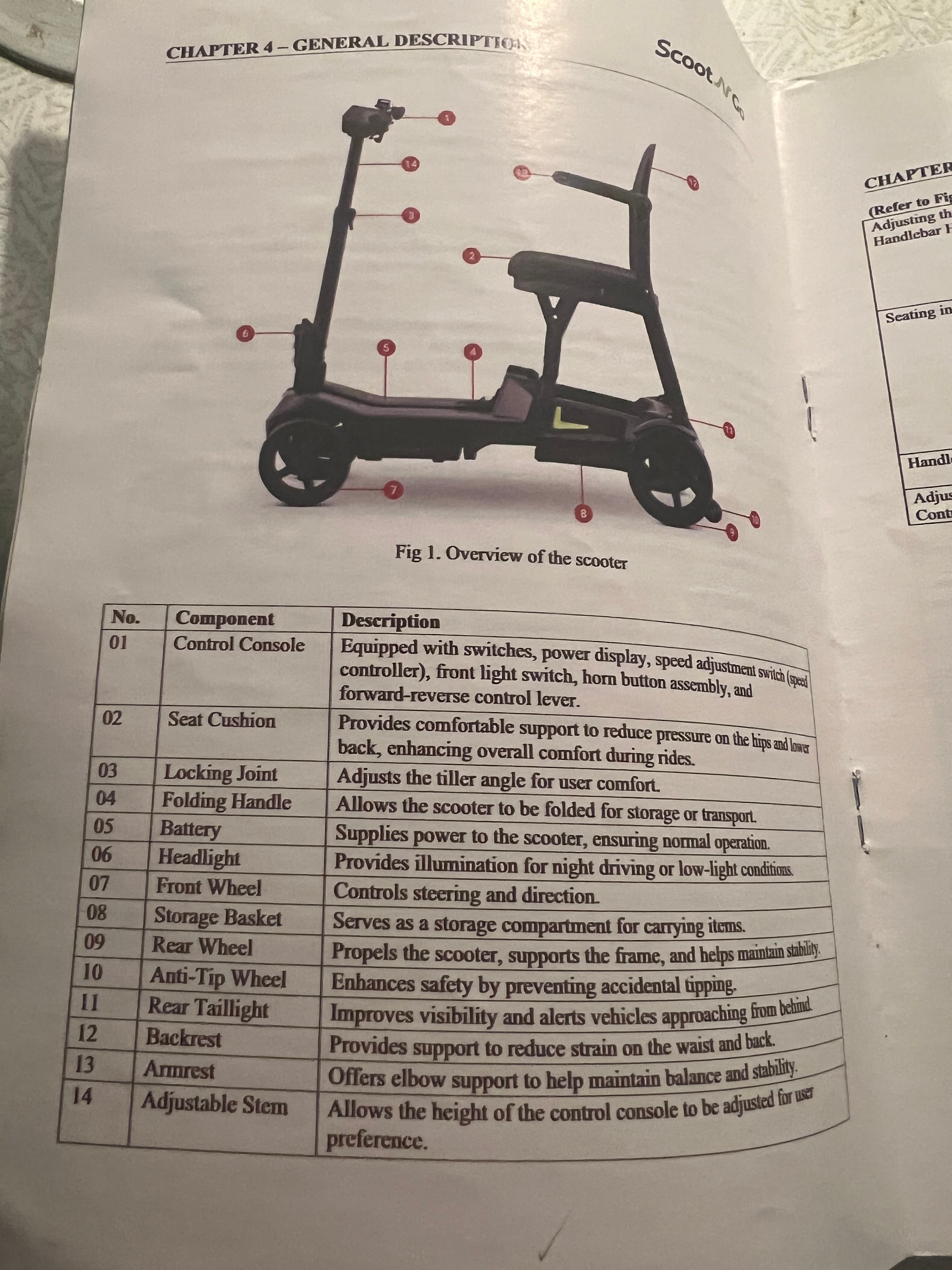 Light Mobility 4 wheel Scooter
