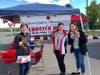 Co-Chairs Kris Knisch, Clare Hall, and Carolyn Birge get ready for the RJWC Lobster Boil 