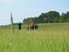 Ground Team Members search the airport for a missing location beacon during the simulation. This is one of the jobs of a ground team tasked by Civil Air Patrol in live missions. 