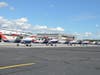 Civil Air Patrol Cessnas rest safely at the Columbia airport near the South Carolina Wing, Civil Air Patrol, headquarters. 