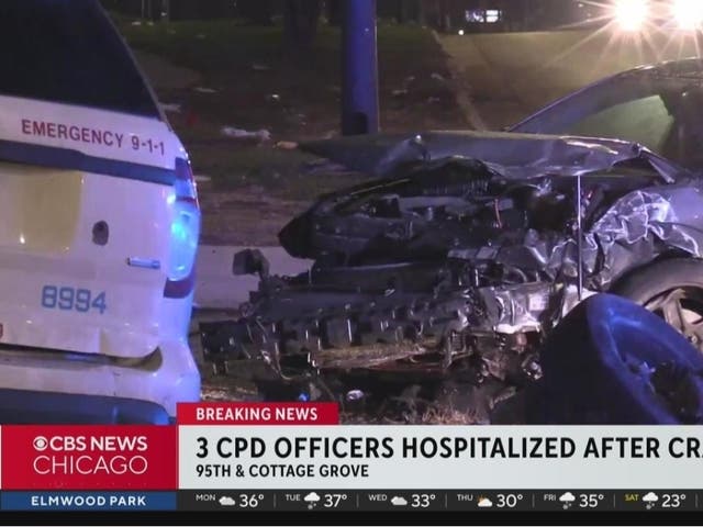 3 Chicago Police Officers Injured In Crash On Chicago's South Side ...