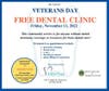 VETERANS DAY FREE DENTAL CLINIC 
