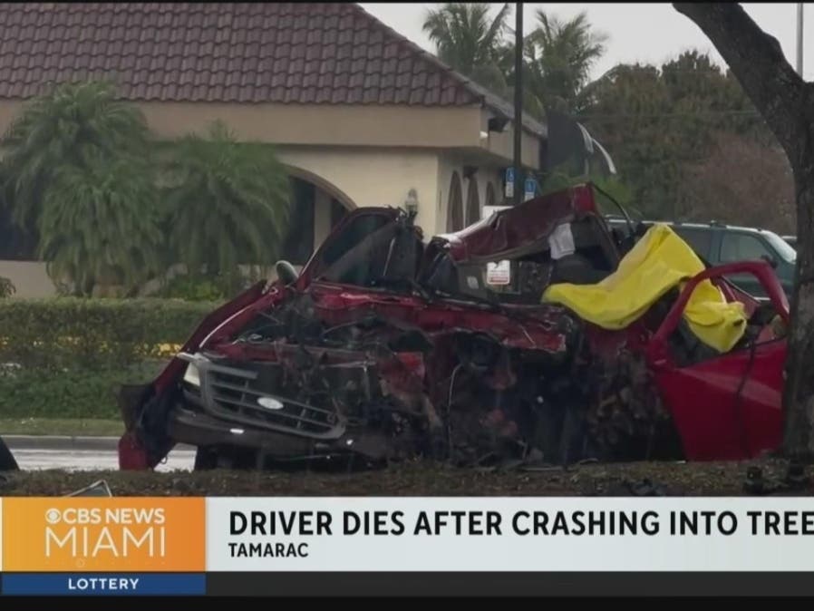 Person Dead After Pickup Truck Crashes Into Tree In Tamarac ...
