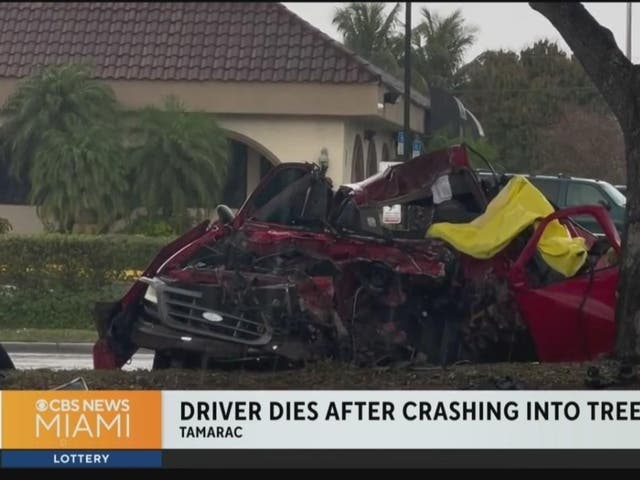 Person Dead After Pickup Truck Crashes Into Tree In Tamarac ...