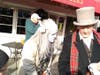 Schrooge's Nephew and a Ghost Congregate Outside The Greeks