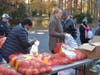Volunteers preparing baskets for project.