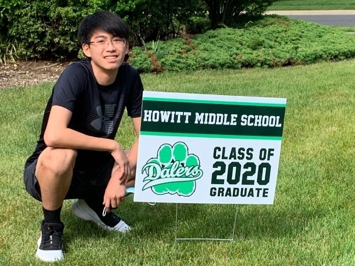 Howitt Middle School Student Jason Wong